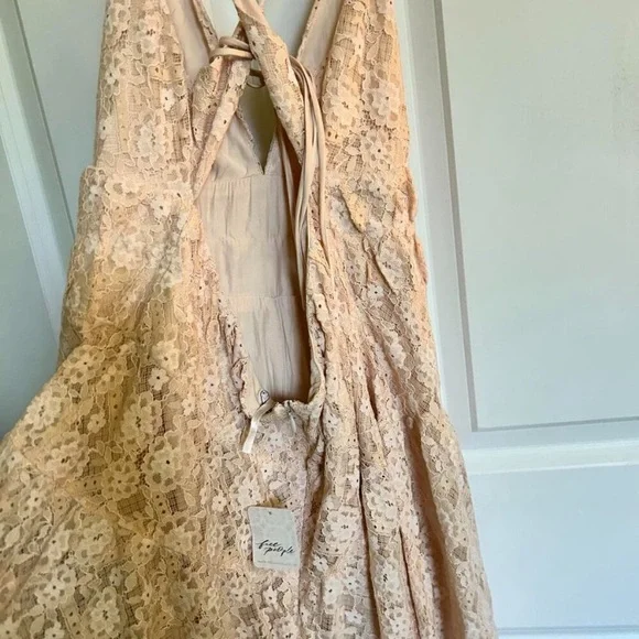 Lexi Lace romper Sz xl Free People NWT lace strappy dress - Picture 8 of 10